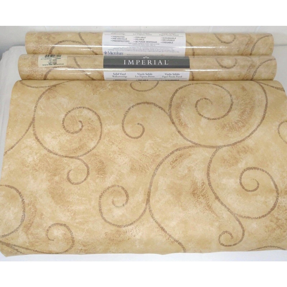 Imperial 112+ SF Vinyl Wallcovering Wallpaper Lot 109853 Modele Pattern LA036692
